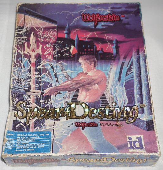 Wolfenstein Spear of Destiny (PC IBM Tandy) Complete in Box CIB