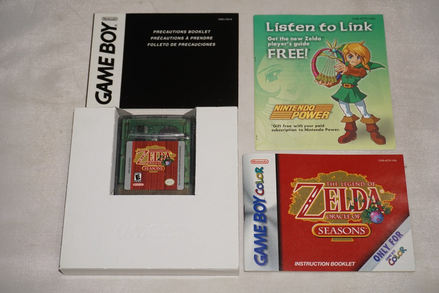 Legend of Zelda: Oracle of Seasons (Gameboy Color Game Boy GBC) Complete CIB