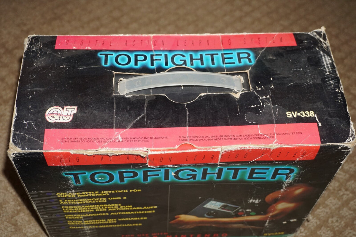 Topfighter Arcade Stick Controller (Super Nintendo SNES) Complete in Box CIB