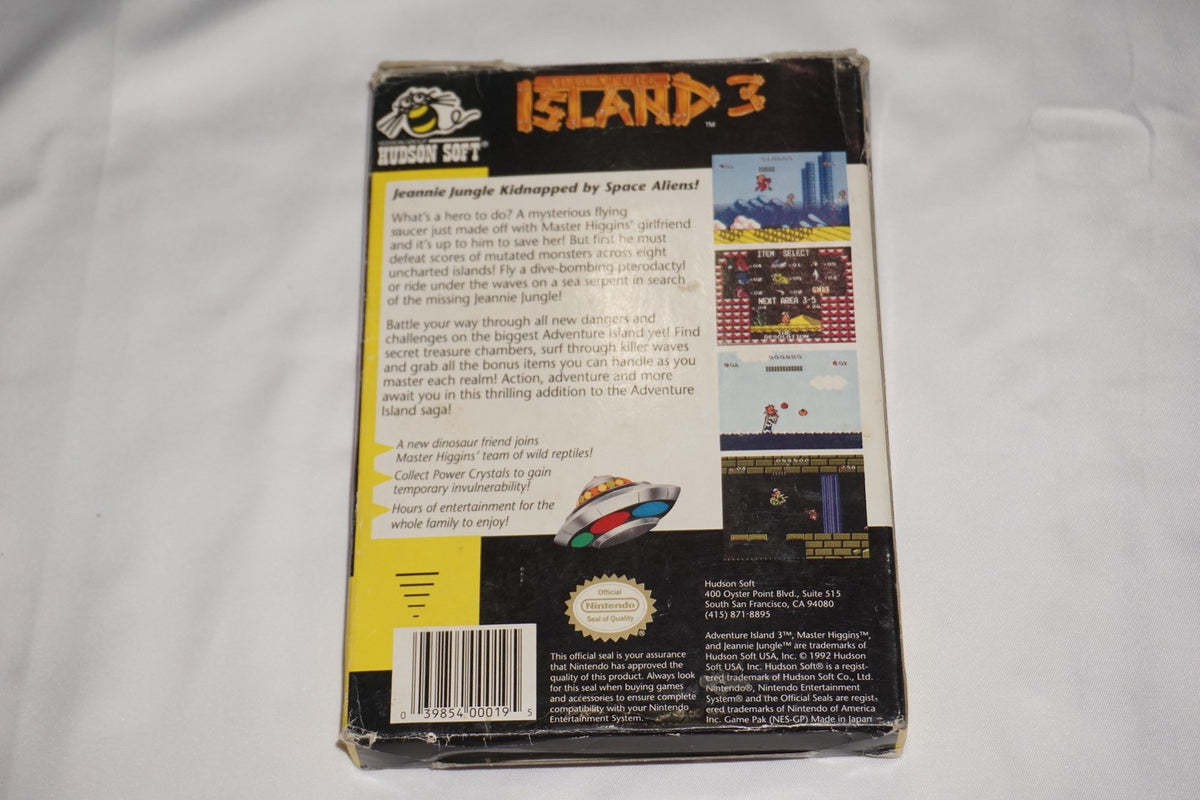 Adventure Island III 3 (Nintendo NES) Complete in Box CIB