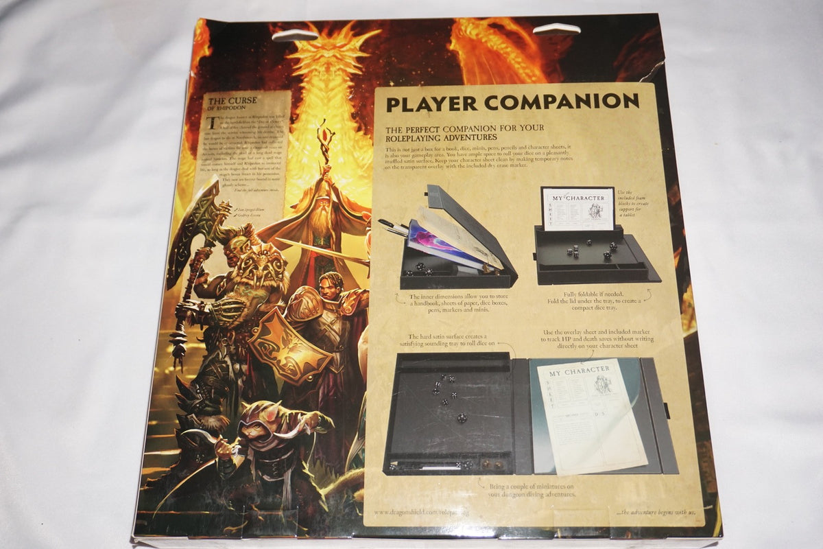 Dragon Shield Player Companion Accessory Box & Dice Tray NEW
