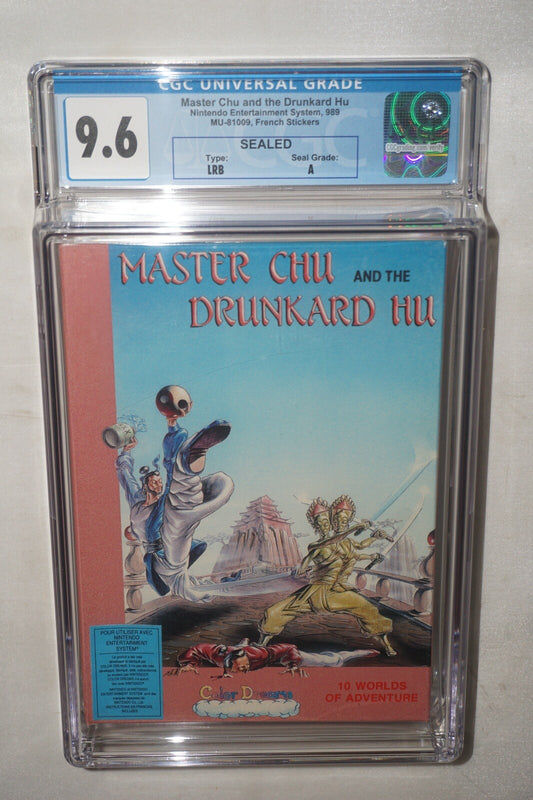Master Chu and the Drunkard Hu (Nintendo NES) CGC 9.6 A NEW Sealed