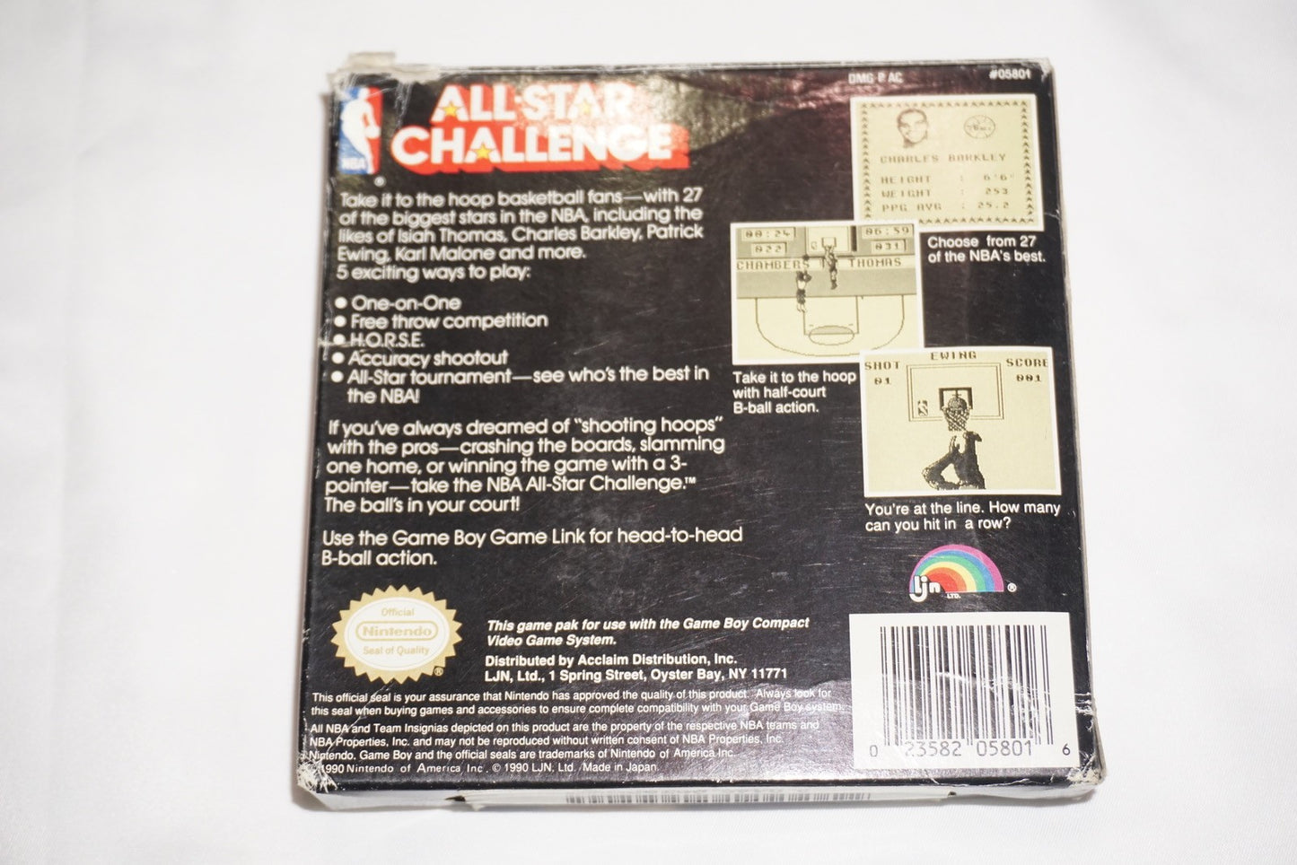 Nba All Star Challenge (Nintendo Game Boy Gameboy) Complete in Box CIB