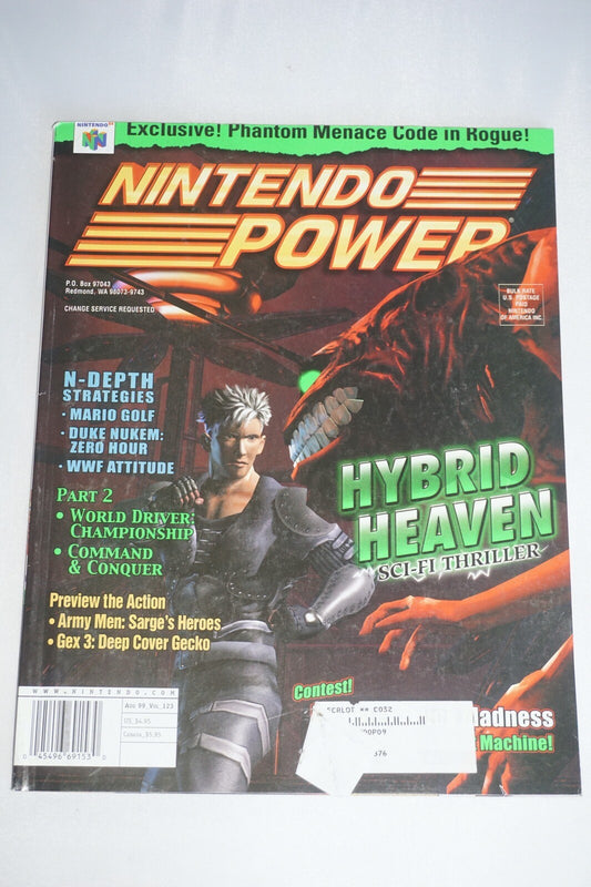 Nintendo Power Vol 123 Hybrid Heaven Magazine #5 Poster Comic Album