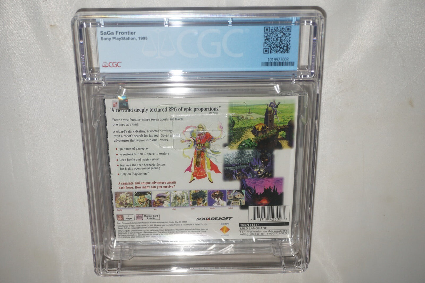 Saga Frontier (Sony Playstation ps1) CGC 9.9 A++ NEW Sealed