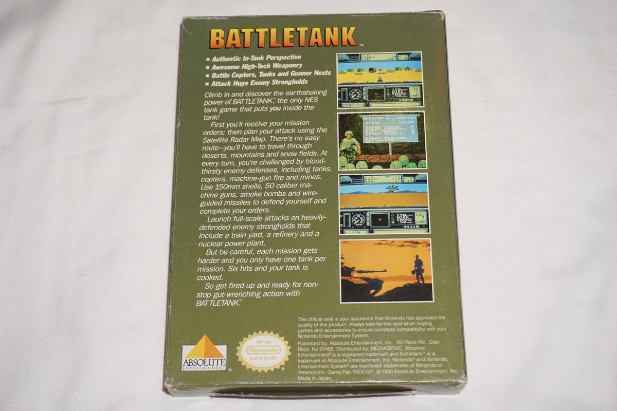 BattleTank (Nintendo NES) Complete in Box CIB