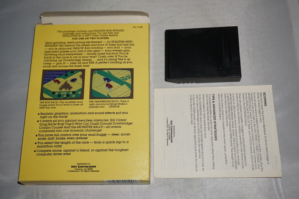 Stadium Mud Buggies (Intellivision) Complete In Box