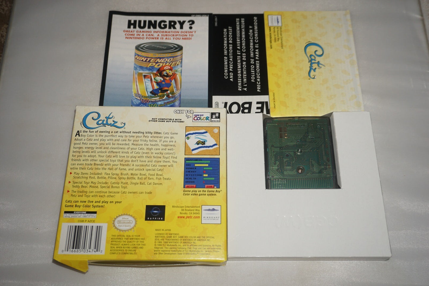Catz (Nintendo Gameboy Boy Color GBC) Complete in Box