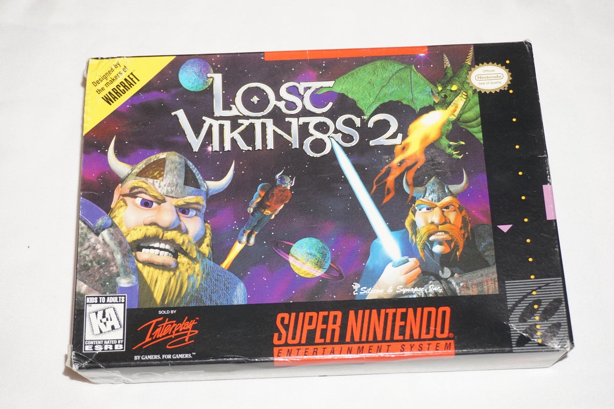 Lost Vikings 2 (Super Nintendo SNES) Complete in Box CIB