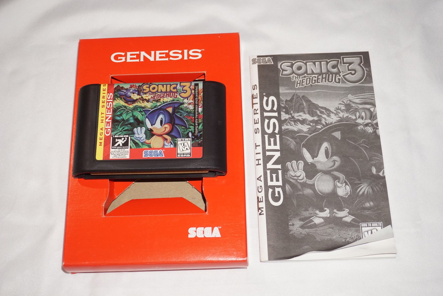 Sonic the Hedgehog 3 Mega Hit Series (Sega Genesis) Complete in Box CIB