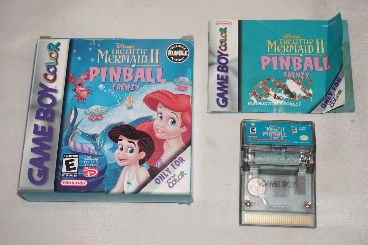 Little Mermaid Pinball (Nintendo Gameboy Color Game Boy GB) Complete CIB