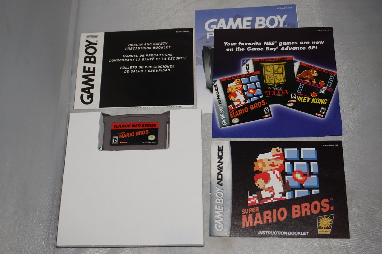 Super Mario Bros Classic NES (Gameboy Advance GBA Game Boy) Complete Authentic