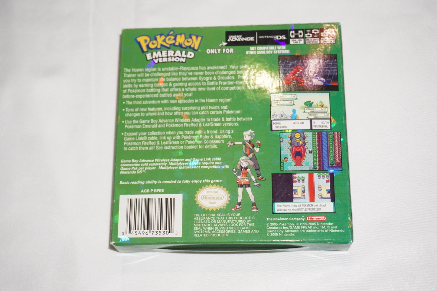 Pokemon Emerald (Game Boy Advance GBA ) Complete in Big Box w/ Carrying Case