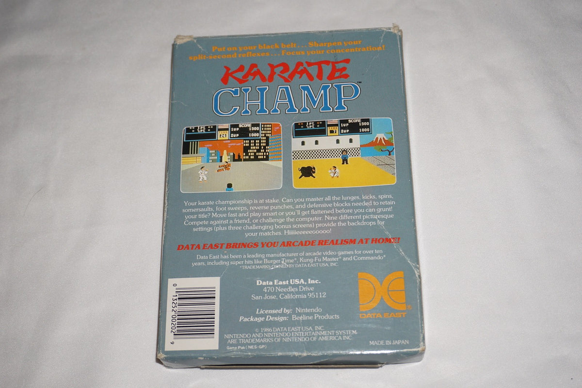 Karate Champ (Nintendo NES) Complete in Box CIB