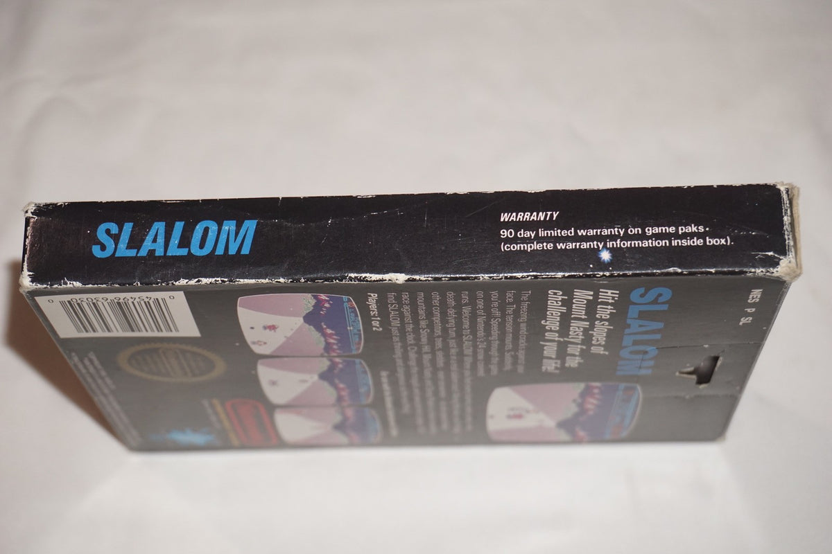 Slalom Hangtab 5 Screw (Nintendo NES) Complete in Box CIB