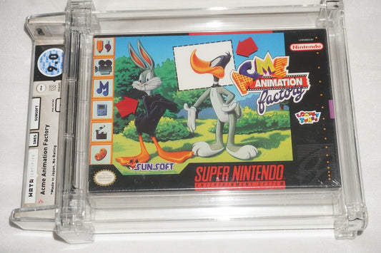 Acme Animation Factory MIJ (Super Nintendo SNES) NEW Sealed WATA 9.0 A