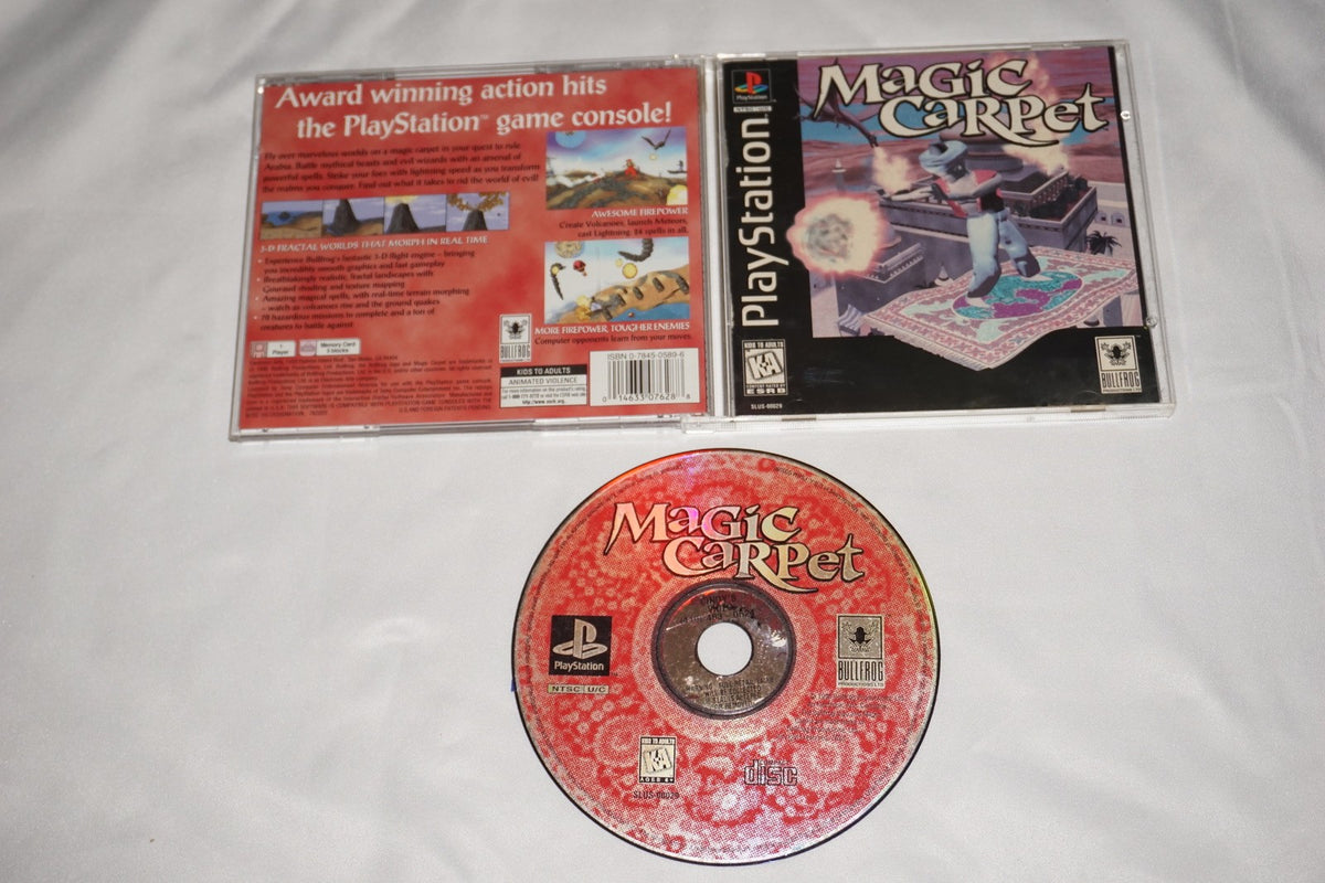 Magic Carpet (Sony Playstation 1 ps1) Complete