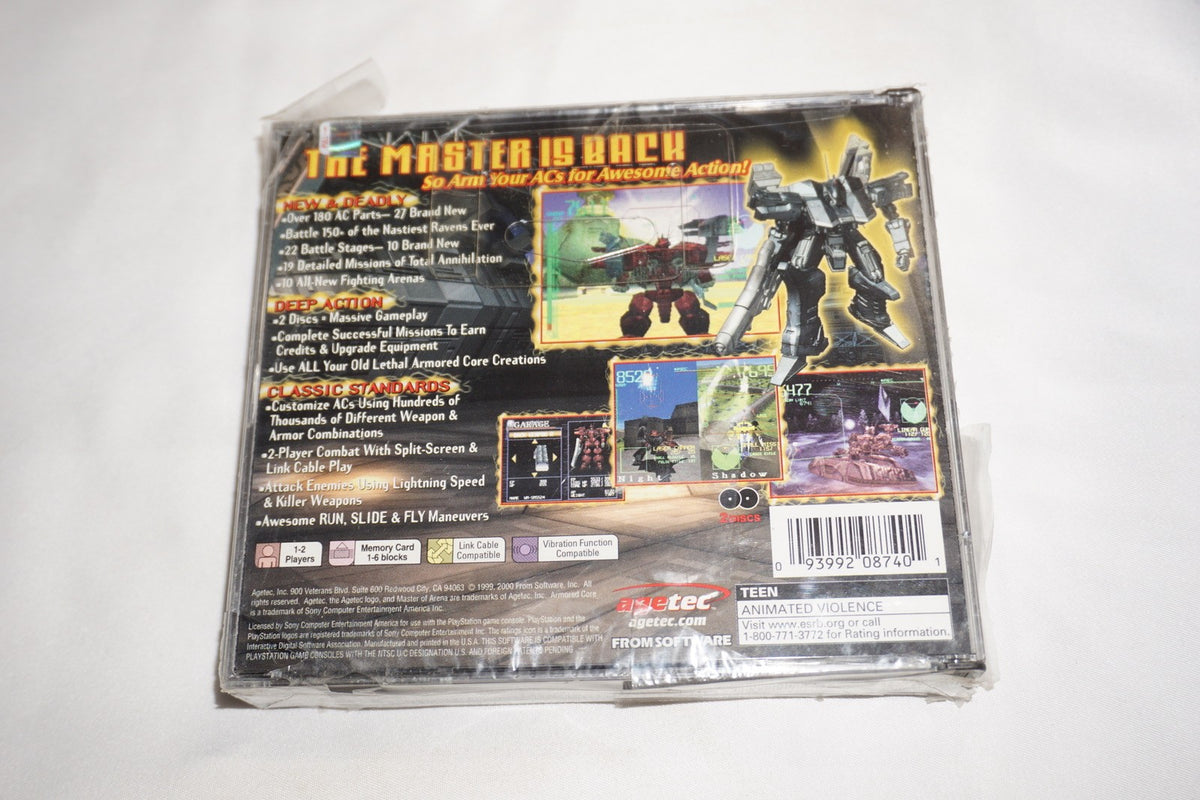 Armored Core Master of Arena (Sony Playstation 1 ps1) NEW Sealed