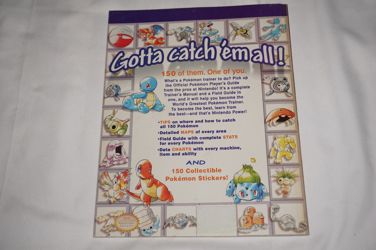 Pokemon Player's Nintendo Power Strategy Guide Game Boy w/ Stickers Red Blue