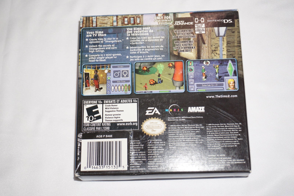 Sims 2 (Game Boy Advance GBA) Complete in Box CIB