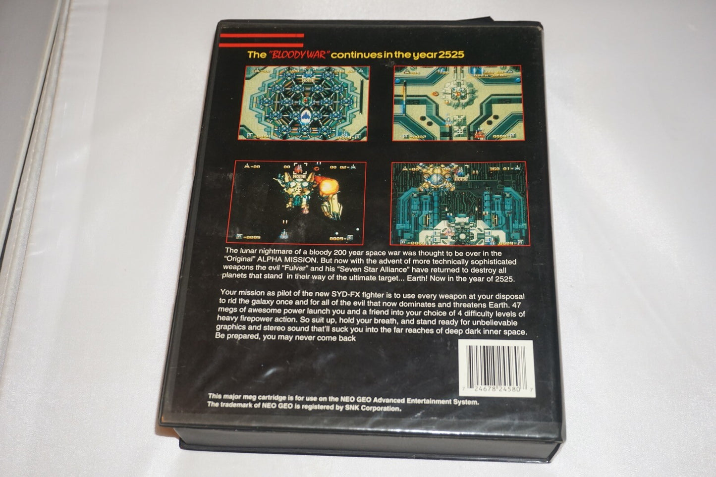 Alpha Mission II 2 Dog Tag (Neo Geo AES English) Complete