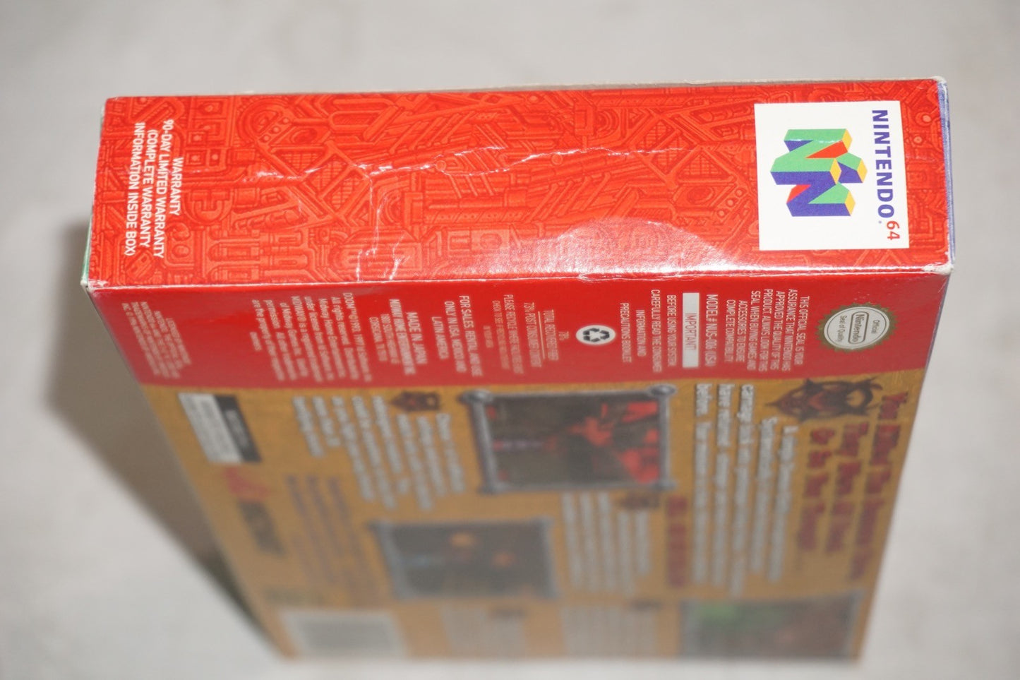 Doom (Nintendo 64 N64) Complete in Box w/ Reg Card Poster CIB