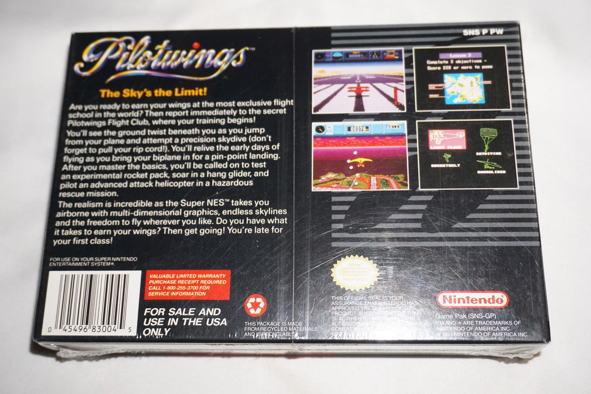 Pilotwings (Super Nintendo SNES) NEW Sealed