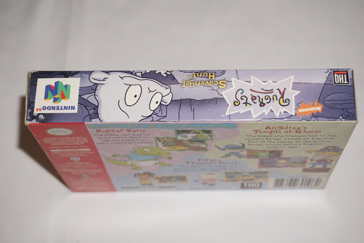 Rugrats Scavenger Hunt (Nintendo 64 N64) Complete in Box w/ Poster CIB