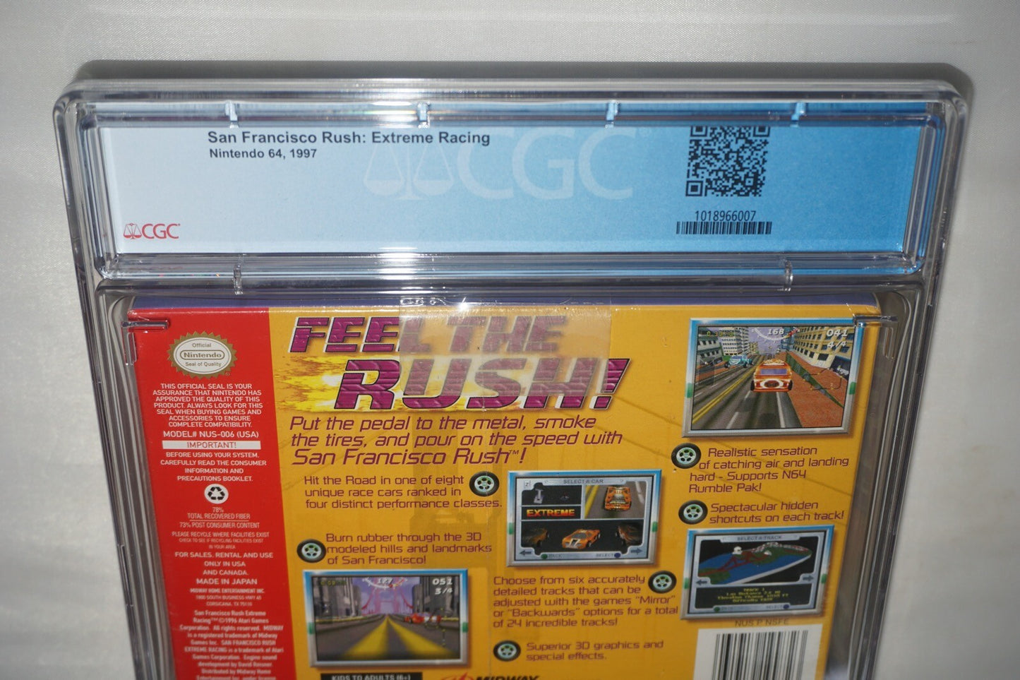 San Francisco Rush Extreme Racing (Nintendo 64 N64) CGC 9.2 A NEW Sealed