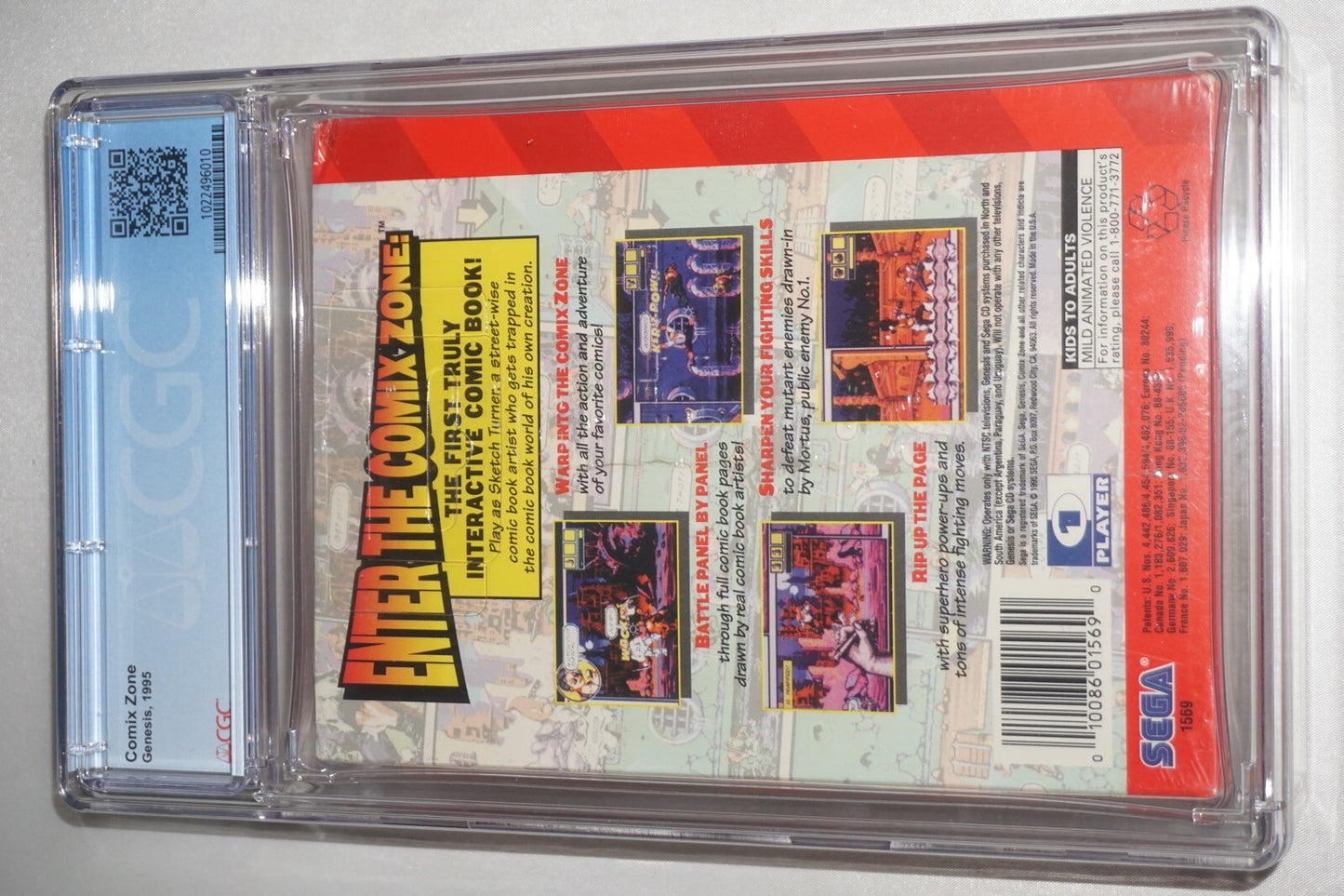 Comix Zone (Sega Genesis) CGC 9.2 B+ NEW Sealed