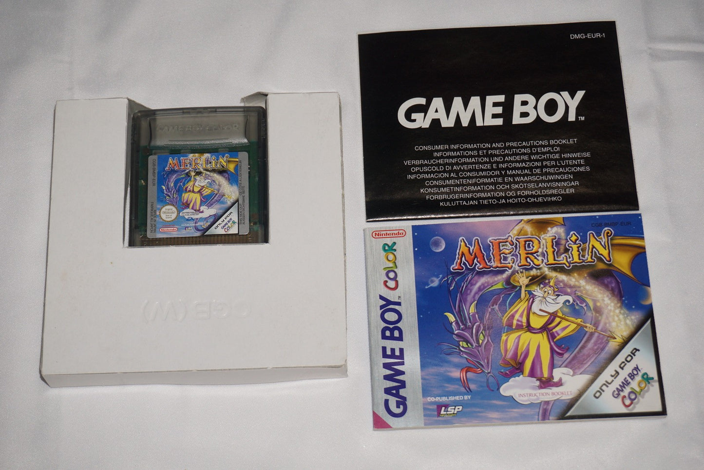 Merlin (Gameboy Color Game Boy GBC) Complete CIB PAL Import