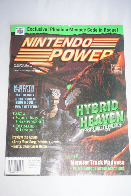 Nintendo Power Vol 123 Hybrid Heaven Magazine #1 Poster Comic Album