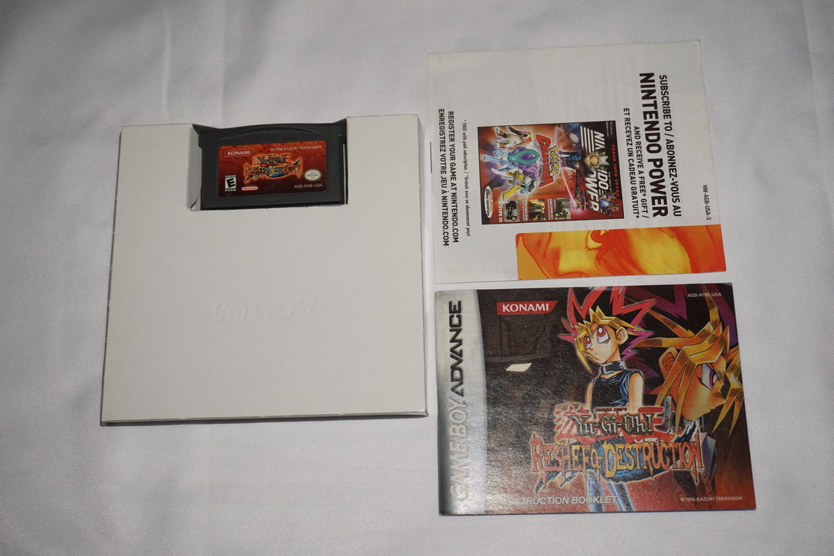 Yu-Gi-Oh! Reshef of Destruction (Game Boy Advance GBA) Complete in Box CIB