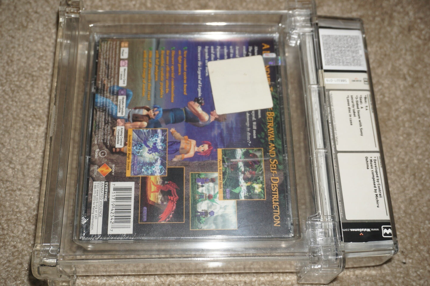 Legend Of Legaia (Sony Playstation 1 ps1) WATA 9.4 A NEW Sealed