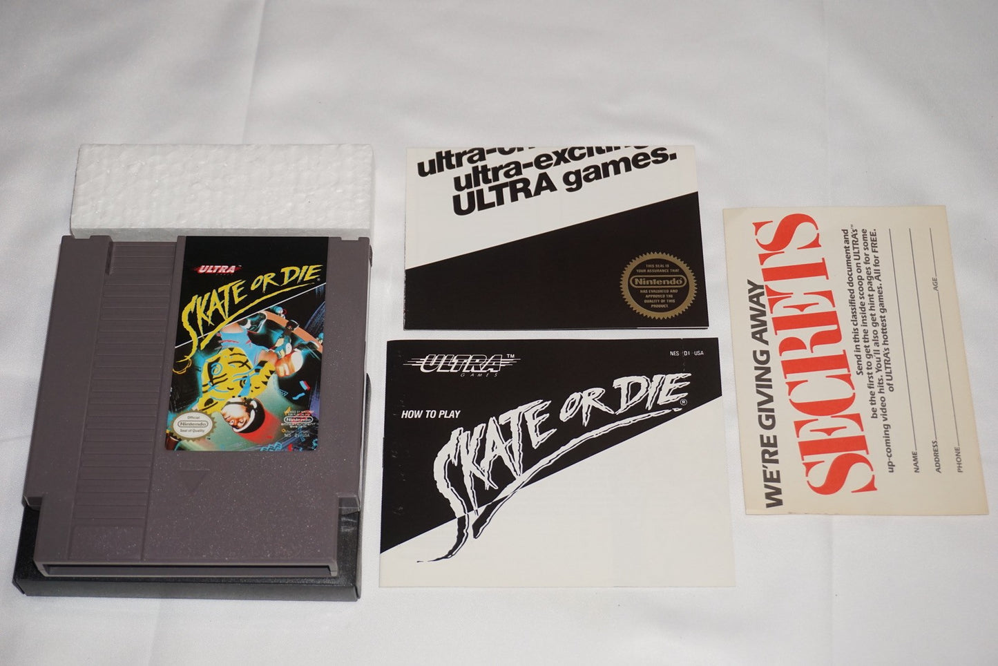 Skate or Die 1 (Nintendo NES) Complete in Box CIB