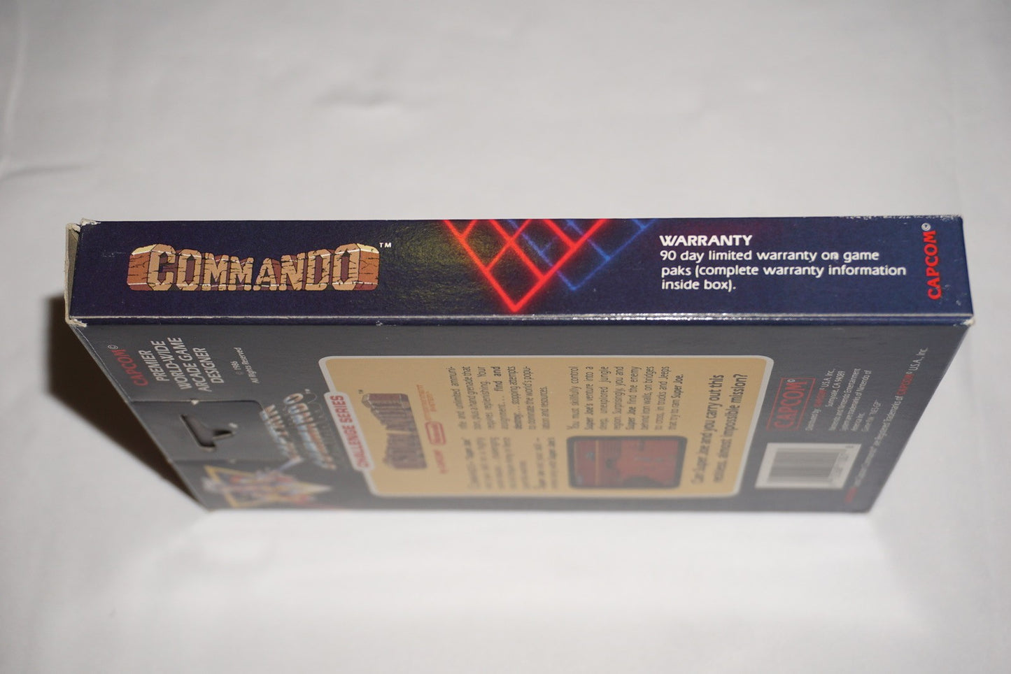 Commando Hangtab (Nintendo NES) Complete in Box w/ Poster CIB