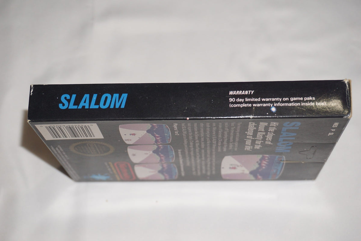 Slalom Hangtab 5 Screw (Nintendo NES) Complete in Box CIB