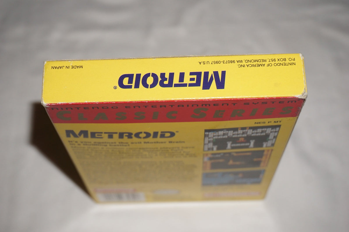 Metroid Classic Series Yellow (Nintendo NES) Complete in Box CIB