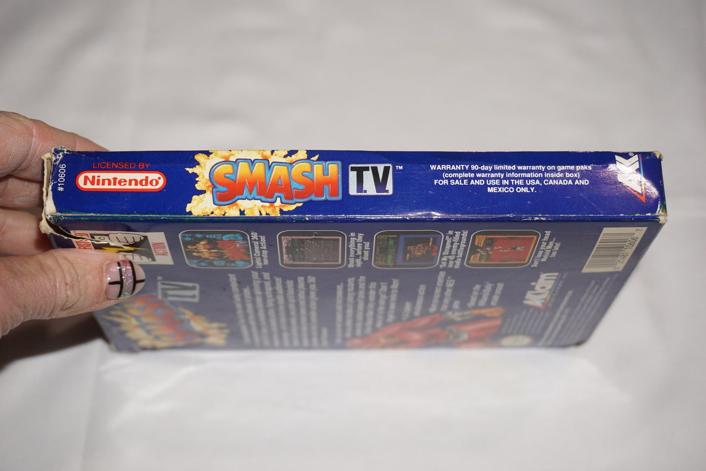 Smash Tv T.V (Nintendo NES) Complete in Box w/ Reg Poster CIB