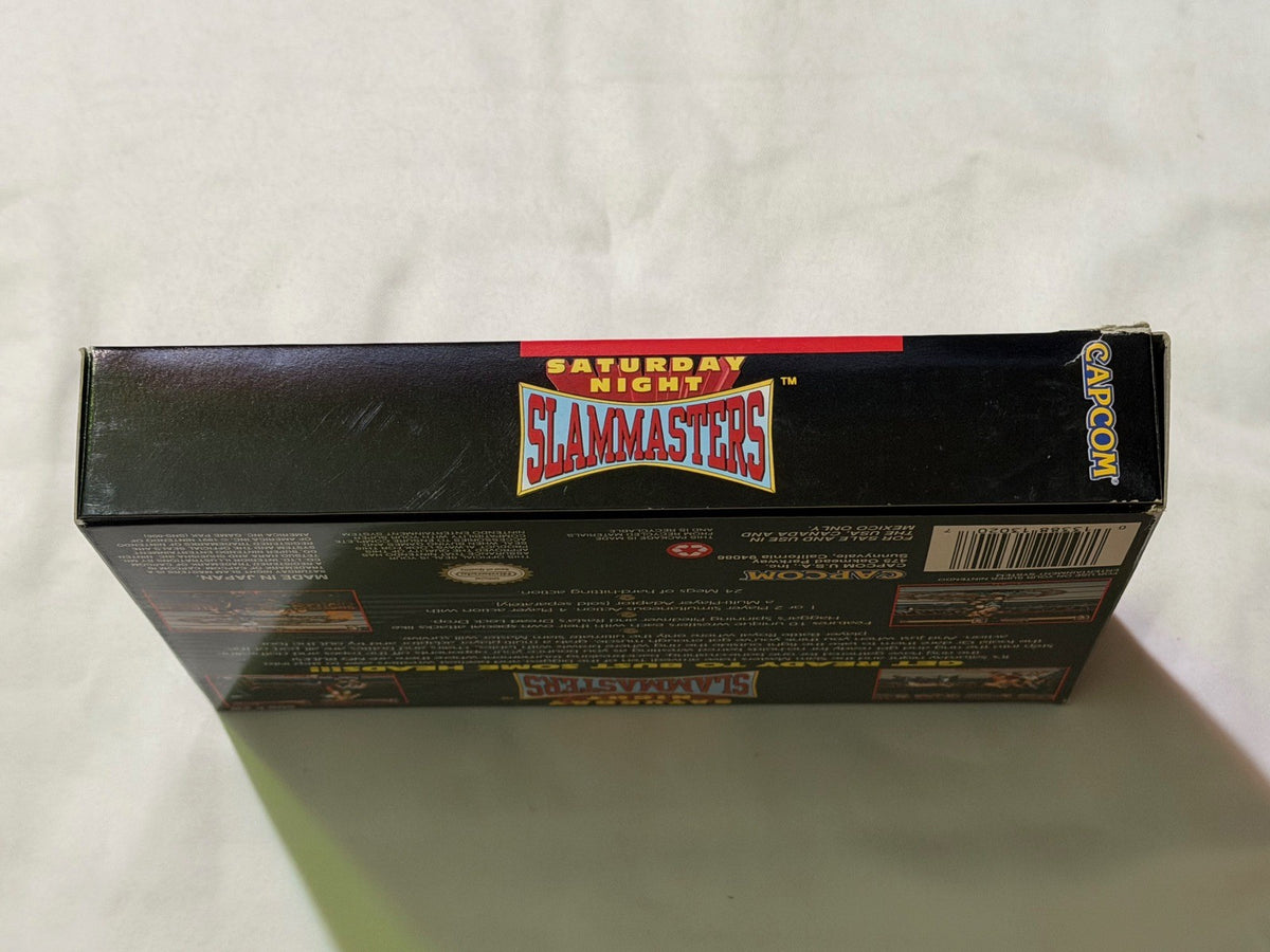 Saturday Night Slam Masters (Super Nintendo SNES) Complete in Box CIB