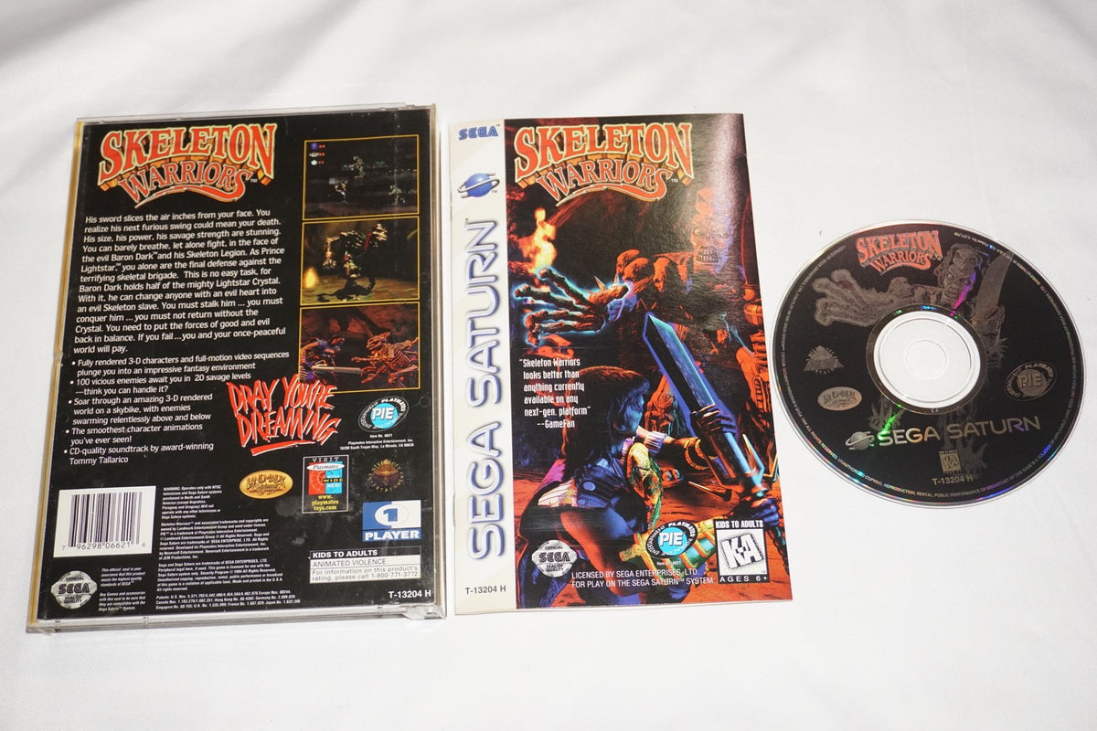 Skeleton Warriors (Sega Saturn) Complete w/ Reg Card
