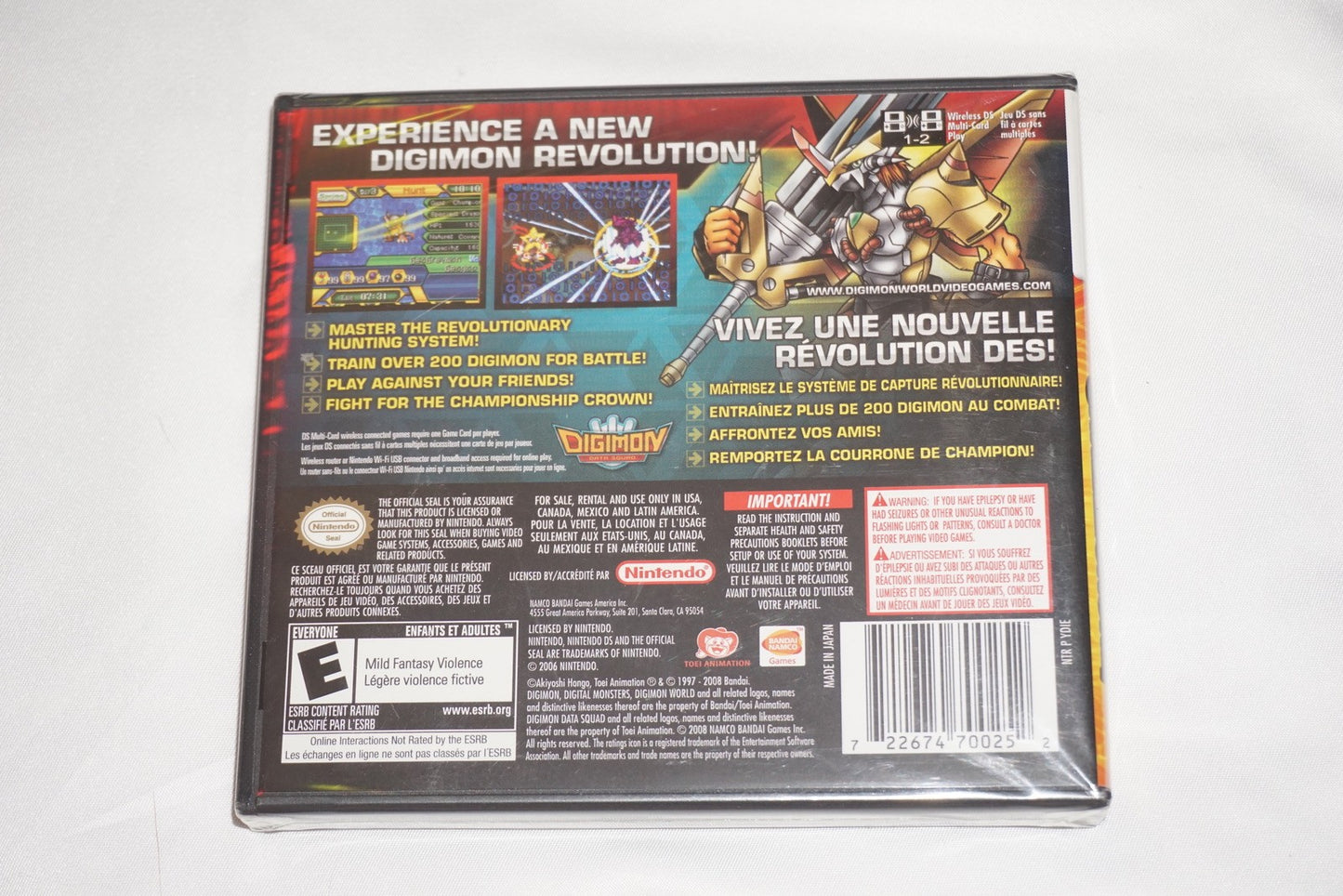 Digimon World Championship (Nintendo DS) NEW Sealed