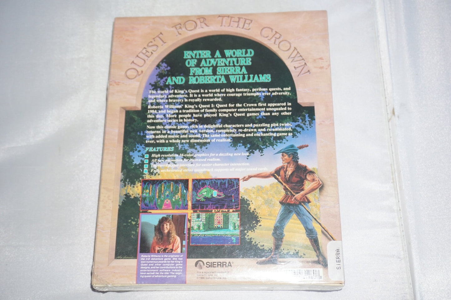 King's Quest I Quest for the Crown (MS DOS EGA PC 3.5" Disk) NEW Sealed Big Box