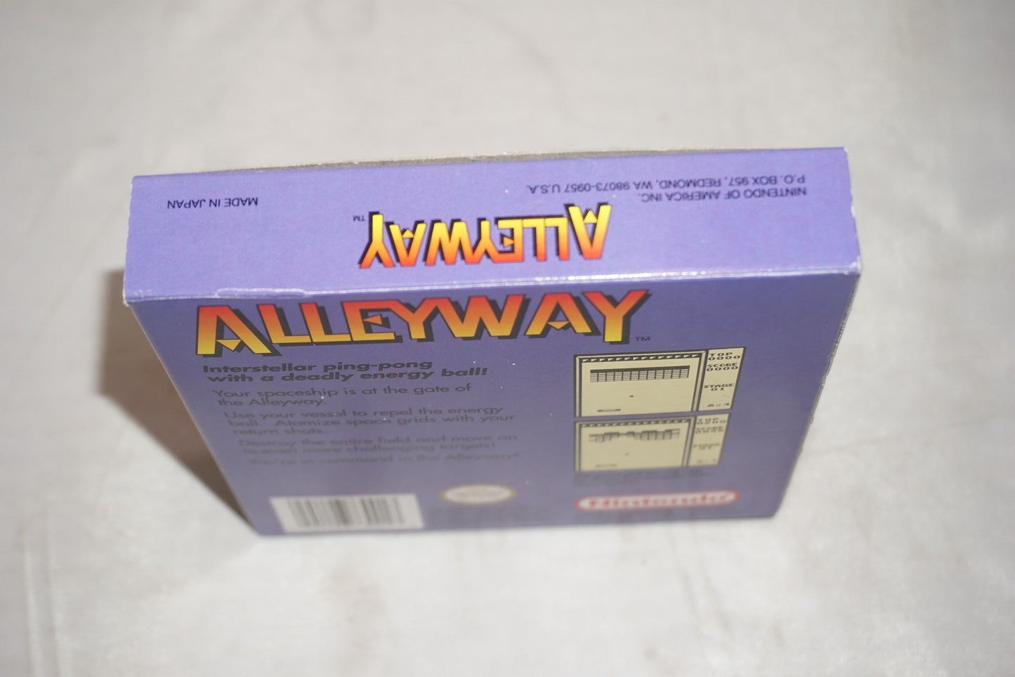 Alleyway (Nintendo Gameboy Game Boy GB) Complete CIB Near Mint