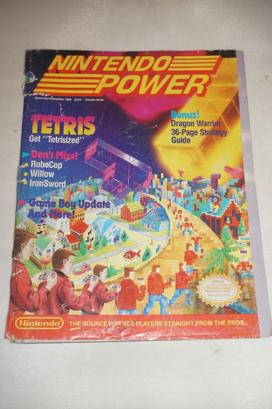 November/December 1989 Tetris Nintendo Power Magazine #9
