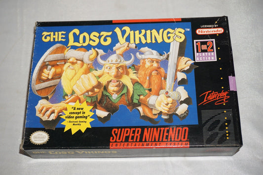 Lost Vikings 1 (Super Nintendo SNES) Complete in Box CIB