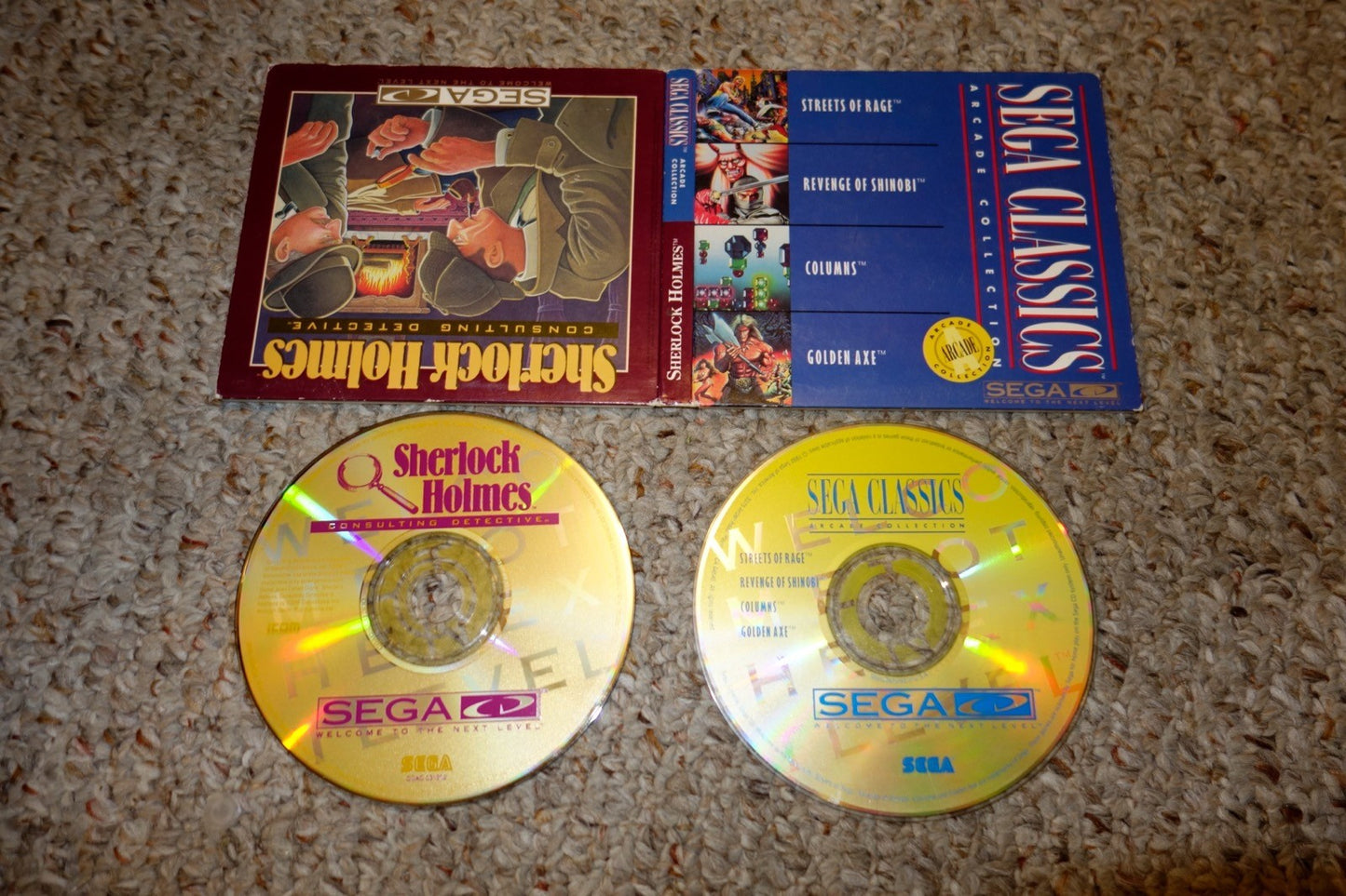 Sega Classics: Arcade Collection 4 in 1 w/ Sherlock Holmes (Sega CD) w/ Case