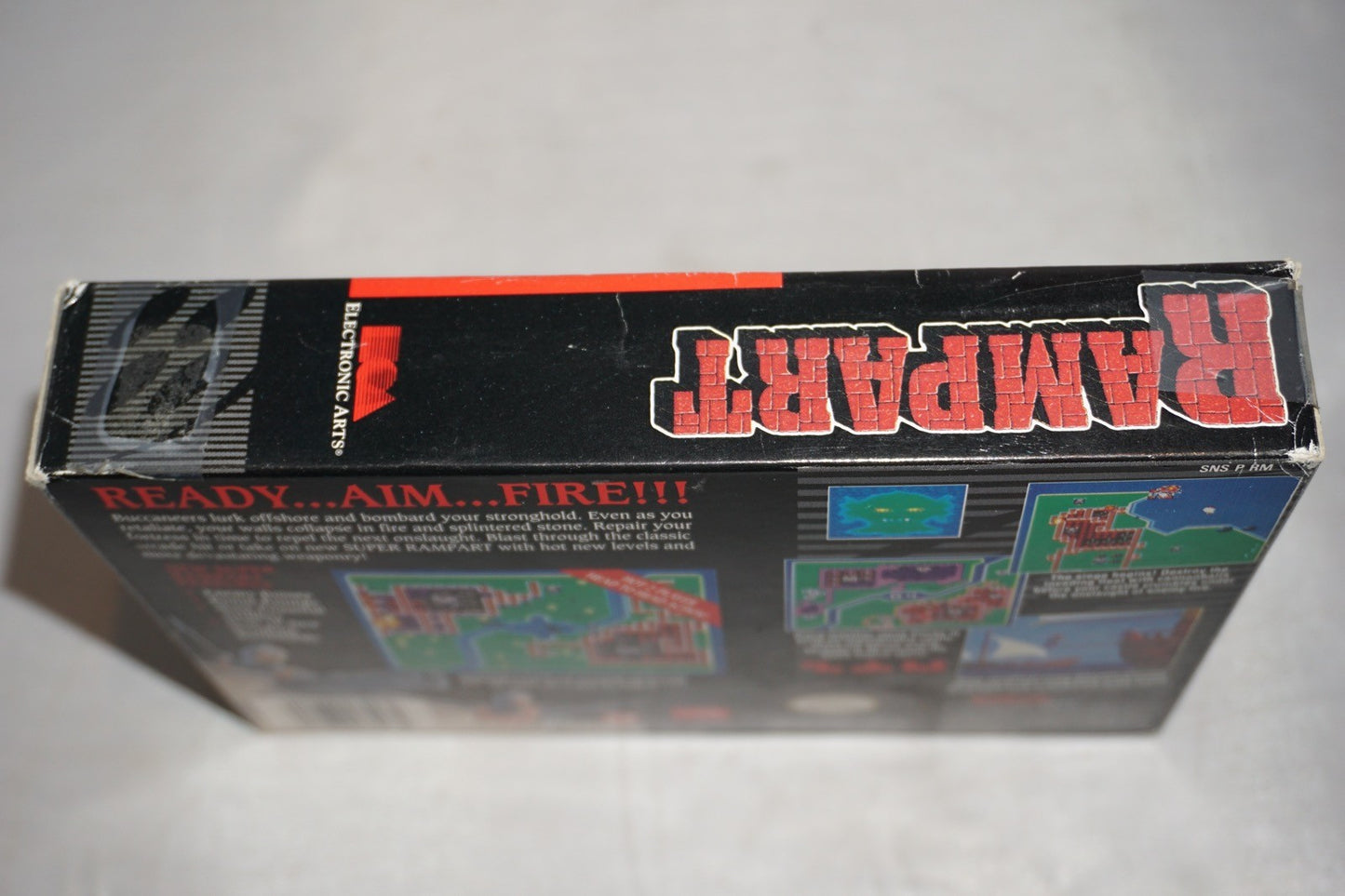 Rampart (Super Nintendo SNES) Complete in Box w/ Reg Card CIB