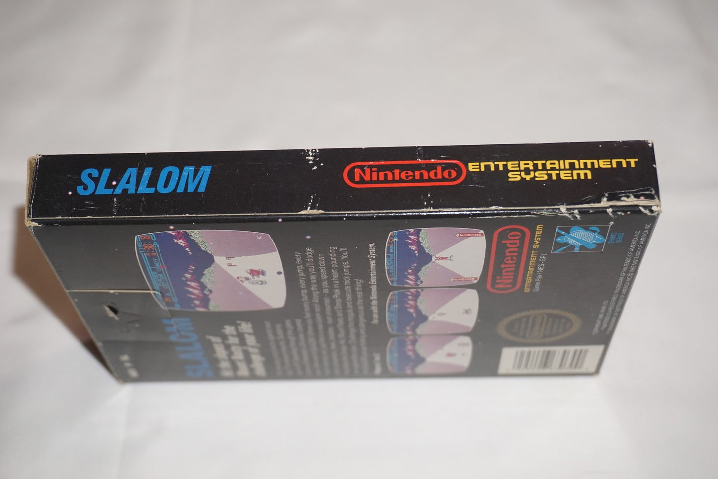 Slalom 5 Screw Hangtab (Nintendo NES) Complete in Box CIB