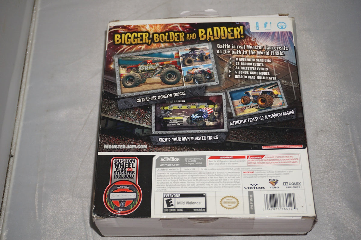 Monster Jam Path of Destruction (Nintendo Wii) Complete in Box CIB
